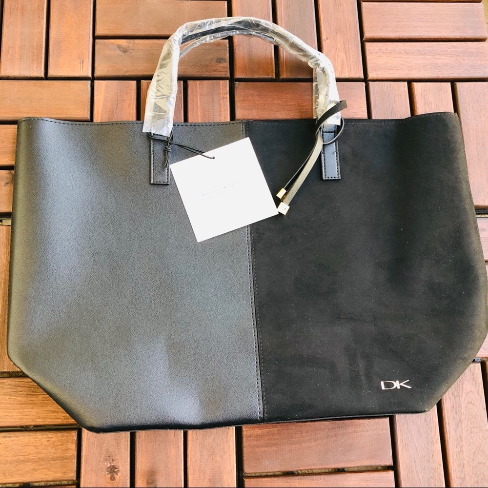 DONNA KARAN DK Black Medium Tote Bag NWT